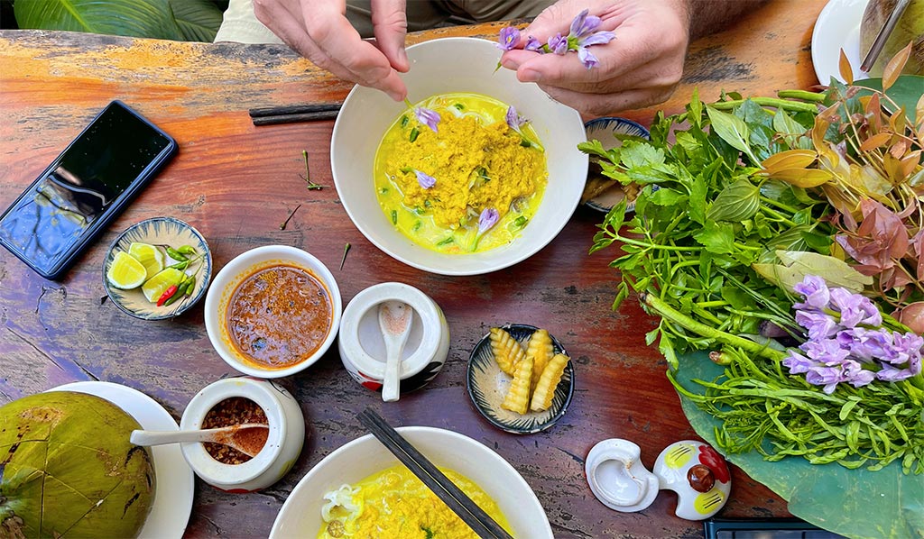 Nom Banh Chok Khmer Noodles – A traditional breakfast dish