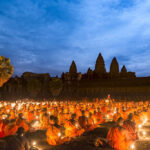 Visak Bochea Day in Cambodia at Angkor Wat Temple