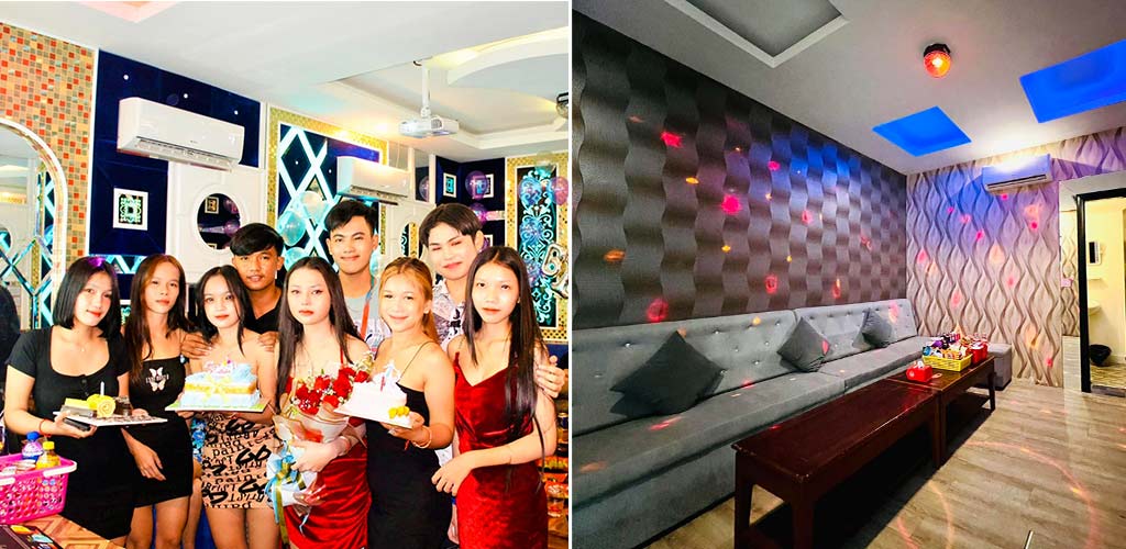 ខារ៉ាអូខេគ្រួសារ អេលេហ្គិន- Elegant Family KTV - Karaoke and Restaurant in Siem Reap - Happy Birthday Party
