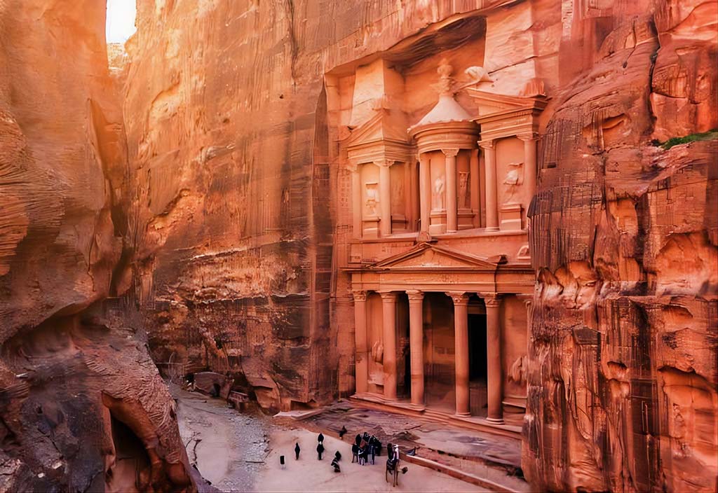 Discovering the hidden treasures of The Rose City of Petra in Jordan's southwestern desert.