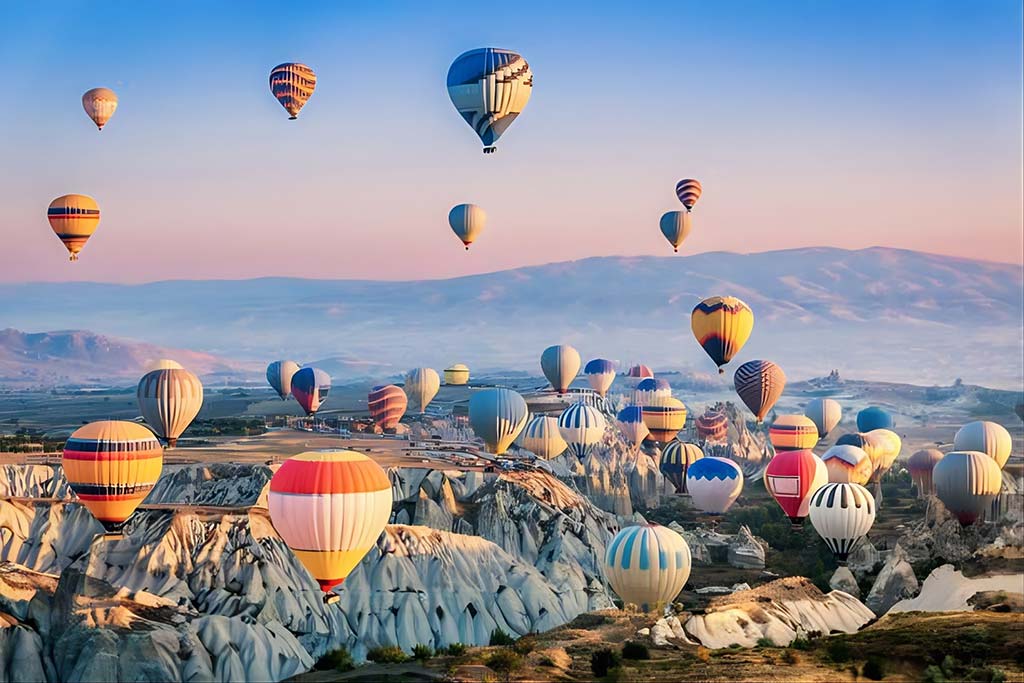 The Cappadocia region in central Turkey is known for its enchanting landscapes