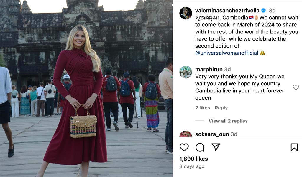 Exploring the Intersection of Beauty and Culture: Miss Supranational Venezuela's Visit to Angkor Wat Temple in Cambodia